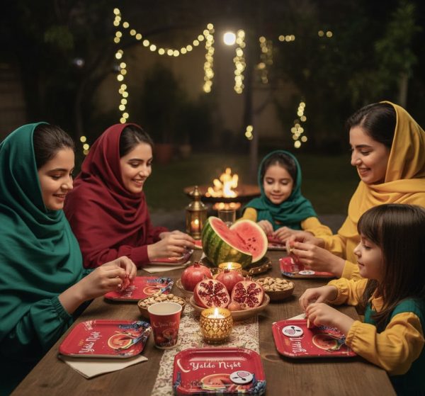 پیش‌دستی و لیوان Yalda Night