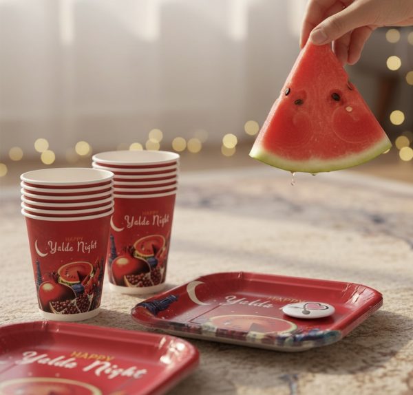 پیش‌دستی و لیوان Yalda Night