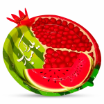 پیش دستی طرح انار یلدایی بسته 10 عددی - Image 2