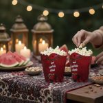 ظرف پاپکورن قرمز یلدایی ۱۰ عددی