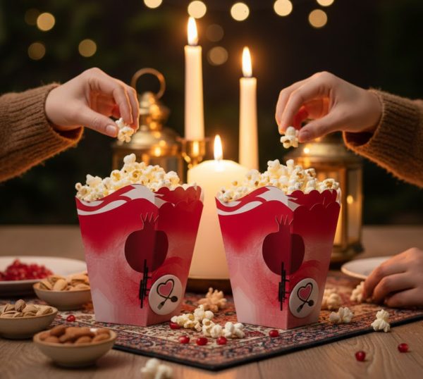 ظرف پاپ کورن انار قرمز یلدا 10 عددی کد 5 - Image 4