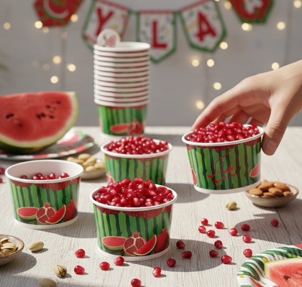 ظرف انار خوری طرح انار و هندوانه