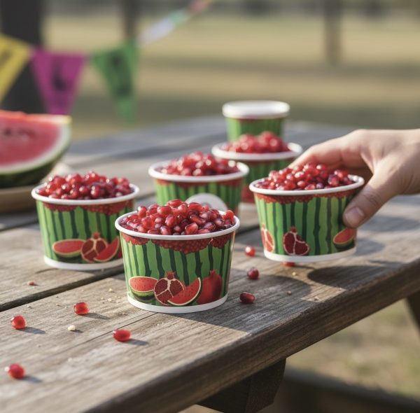 ظرف انار خوری طرح انار و هندوانه