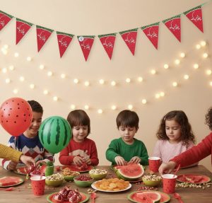 ریسه پرچمی مثلثی تم یلدا (۱۰ عددی)