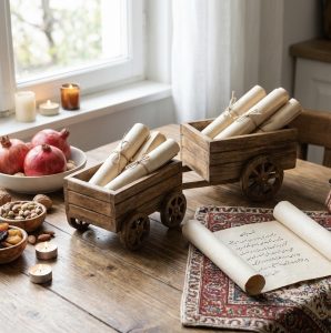 گاری چوبی فال حافظ شب یلدا