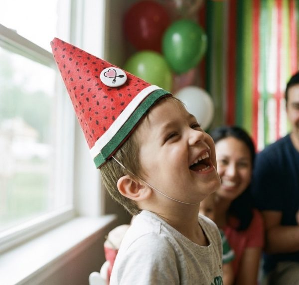 کلاه نمدی قرمز طرح هندوانه اکسسوری جذاب شب یلدا