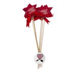 تاپر ستاره یلدا مبارک قرمز 6 عددی - Image 2