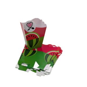 ظرف پاپ کرن هندوانه خالی 10 عددی  کد 7 یلدا