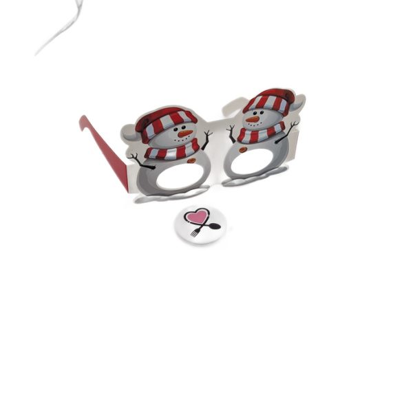 عینک مقوایی تم یلدا طرح انار و هندوانه - Image 5