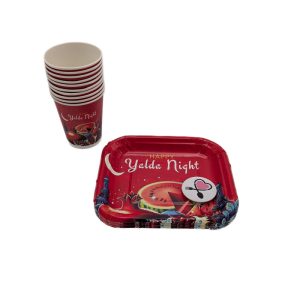 بشقاب و لیوان Yalda Night کد 3 یلدا 20 عددی