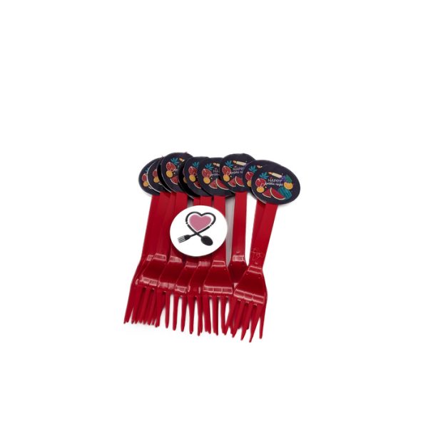 چنگال یلدایی پرتقال و هندوانه و انار 10 عددی - Image 2