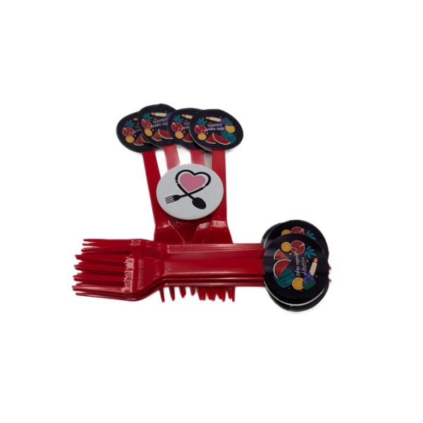 چنگال یلدایی پرتقال و هندوانه و انار 10 عددی - Image 3