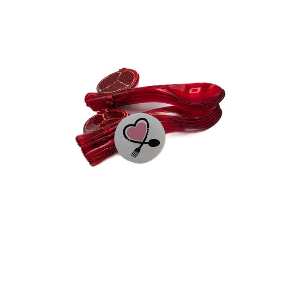 قاشق انار خوری قرمز یلدایی 10 عددی - Image 3