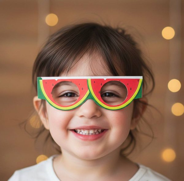 خرید عینک مقوایی انار و هندوانه (تم شب یلدا)