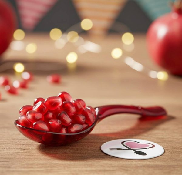 خرید قاشق انار خوری قرمز ۱۰ عددی