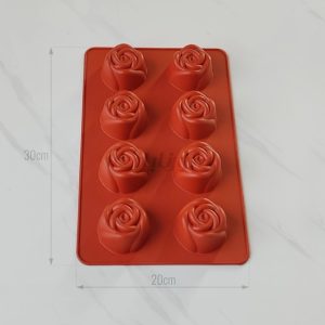 قالب سیلیکون رز 8 خانه