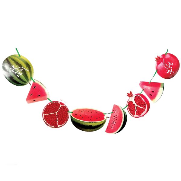 ریسه میوه هندوانه و انار 8 برگی یلدا - Image 8