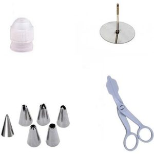 ست ماسوره و قیچی تزیین کیک 9 عددی