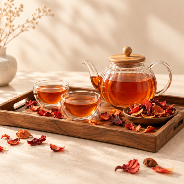 گل خشک تزئینی قرمز و نارنجی ۱۰۰ گرمی