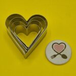 کاتر استیل طرح قلب (4 عددی) - تصویر 4