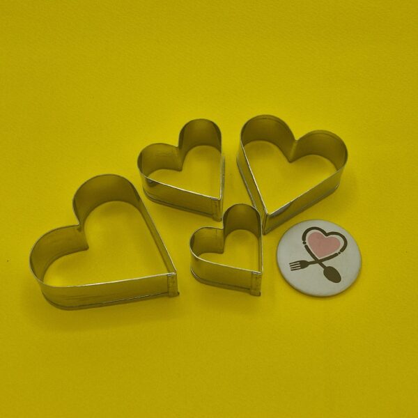 کاتر استیل طرح قلب (4 عددی) - Image 2