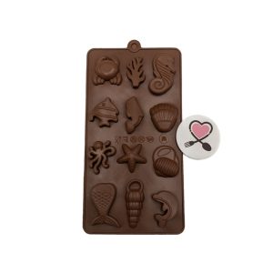 قالب سیلیکونی شکلات حیوانات دریایی