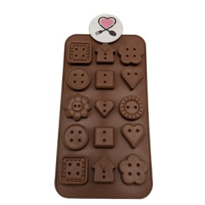قالب سیلیکونی شکلات دکمه