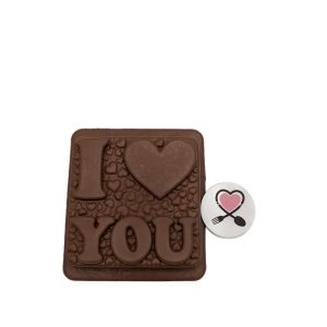 قالب سیلیکونی شکلات طرح لاو I love you