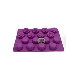 قالب سیلیکون حلوایی رز و آفتابگردان