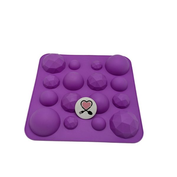 قالب سیلیکون نیمکره میکس الماس و ساده مارکو - Image 1