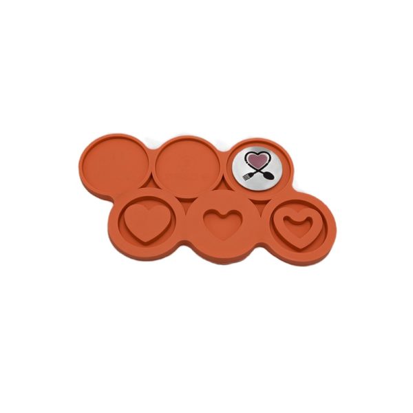 قالب سیلیکونی آبنبات شیکر قلب دایره سه طرح مارکو - Image 4