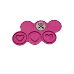 قالب سیلیکونی آبنبات شیکر قلب دایره سه طرح مارکو - Image 5