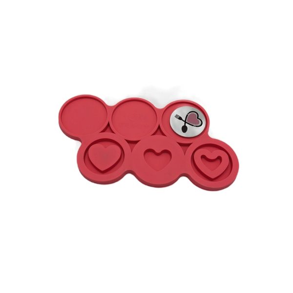 قالب سیلیکونی آبنبات شیکر قلب دایره سه طرح مارکو - Image 7