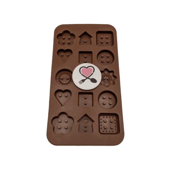 قالب سیلیکونی شکلات دکمه - Image 2
