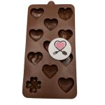 قالب سیلیکونی شکلات قلب میکس - Image 2