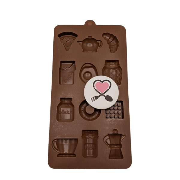 قالب شکلات سیلیکونی  صبحانه - Image 2