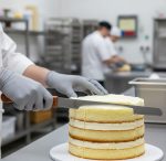 چاقوی برش کیک فوق بزرگ ۴۸ سانتی متری تیغه استیل دندانه دار