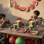 تم هندوانه و انار یلدایی 10 نفره