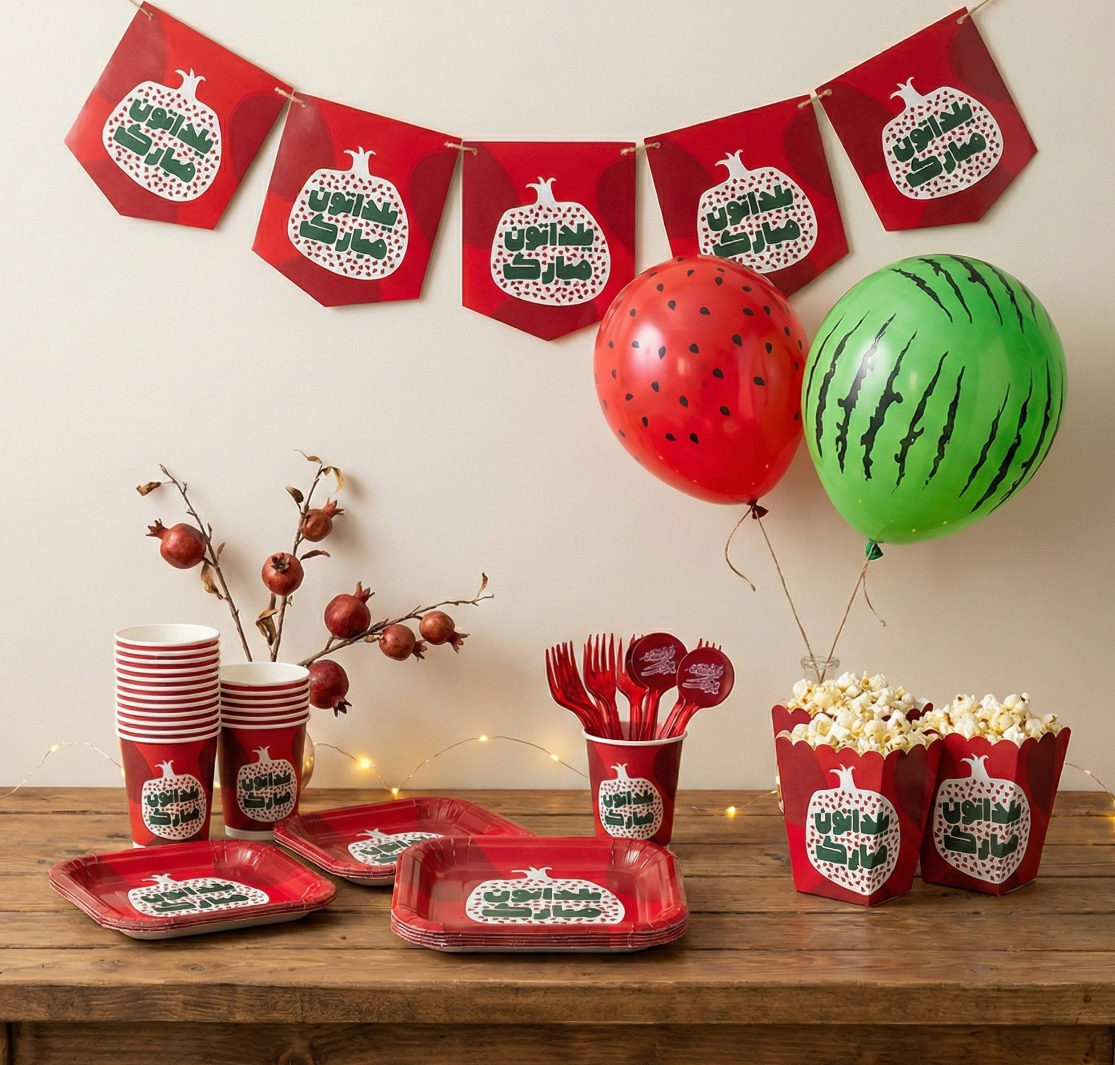 تم انار سفید یلدایی 10 نفره کد 4 تم انار سفید یلدایی 10 نفره کد 4