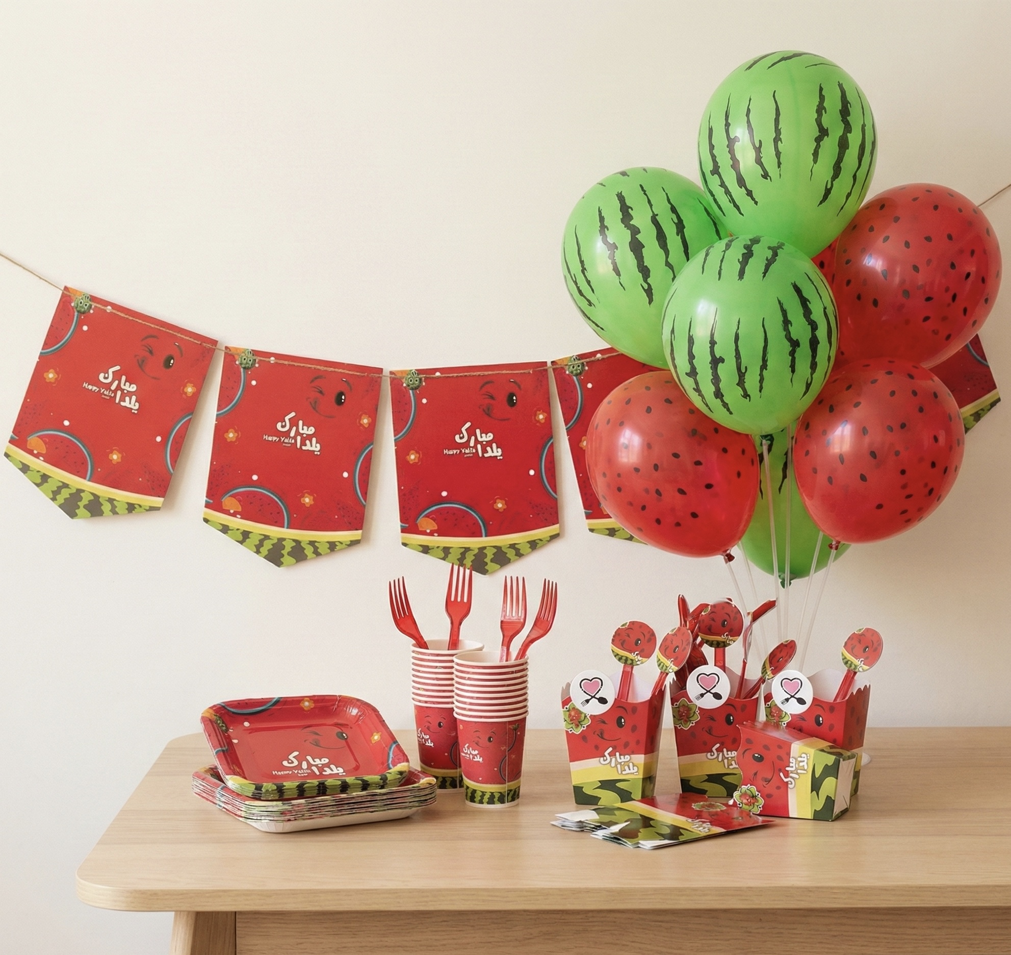 تم هندوانه خندان یلدایی 10 نفره کد 6 تم هندوانه خندان یلدایی 10 نفره کد 6