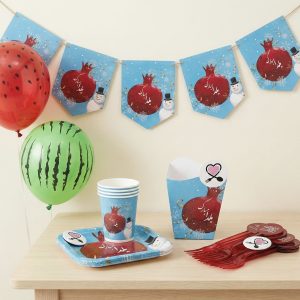 تم آدم برفی یلدایی 10 نفره کد 9