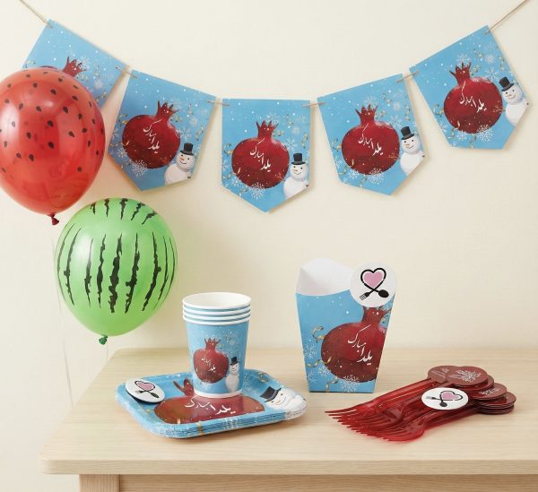 تم آدم برفی یلدایی 10 نفره کد 9