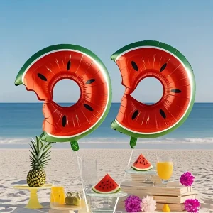 بادکنک فویلی دونات هندوانه مخصوص یلدا