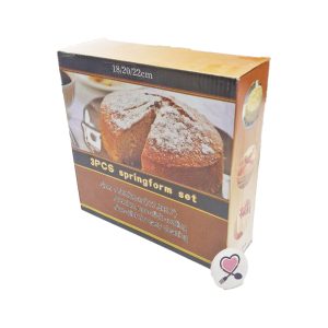 قالب کمربندی کیک 3 عددی (سایز 18، 20 و 22 سانتی‌متر)