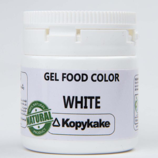 bd92cd6ef5f948cf845b7cc9958d9be3 رنگ خوراکی ژله ای سفید (White) کپی کیک 35 گرمی - Image 1