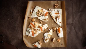 شکلات سفید کارات کاورلوکس پوراتوس روکش براق و حرفه‌ای با طعم خامه