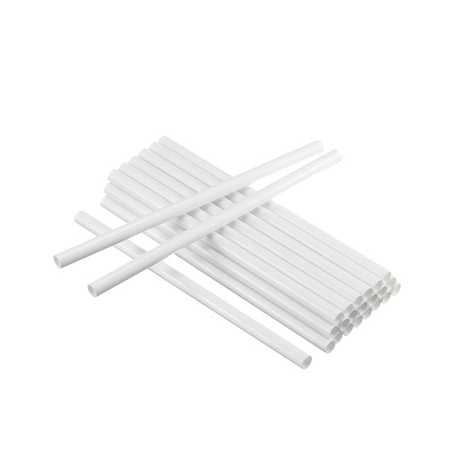 چوب آبنبات پلاستیکی ۱۳.۵ سانتی متر سفید و بهداشتی