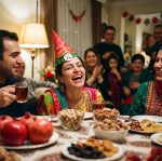 خرید کلاه بوقی ترکیبی انار و هندوانه