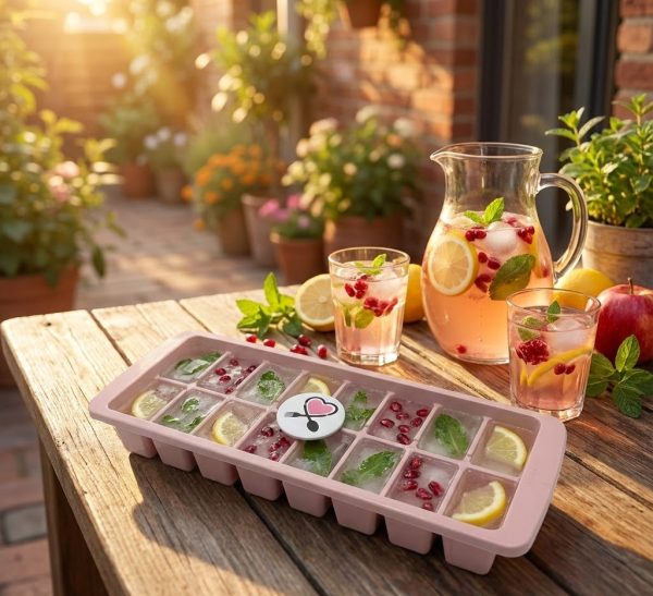 قالب یخ پلاستیکی ۱۶ خانه با متریال با کیفیت و انعطاف پذیری بالا برای جداسازی راحت یخ