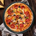 قالب تفلون گرد پیتزا قطر ۳۲ سانتی متر ضد چسب